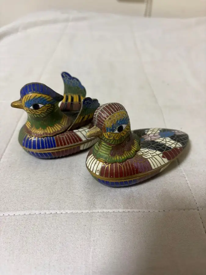 七宝焼の香合（鳥）の買取実績写真2