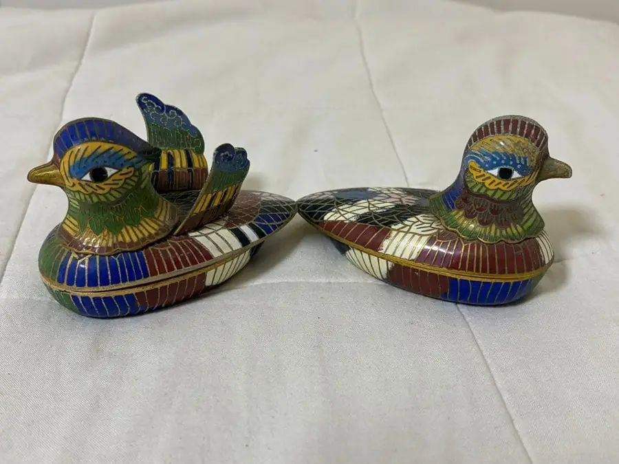 七宝焼の香合（鳥）の買取実績写真3