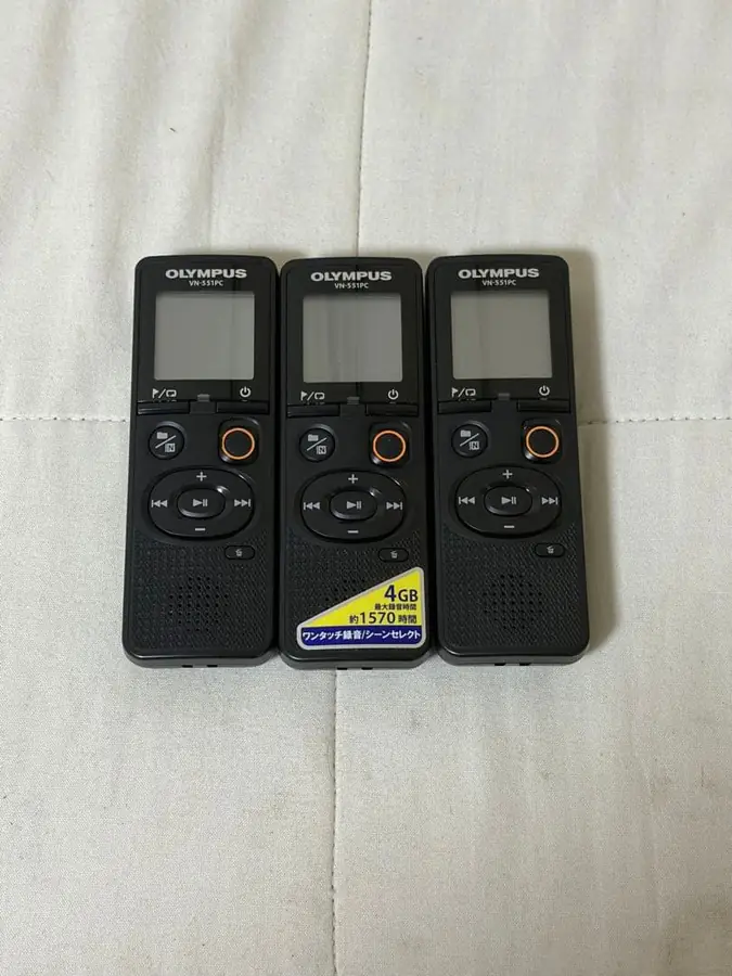 OLYMPUS ボイスレコーダー 3台（VN-551PC）の買取実績写真1