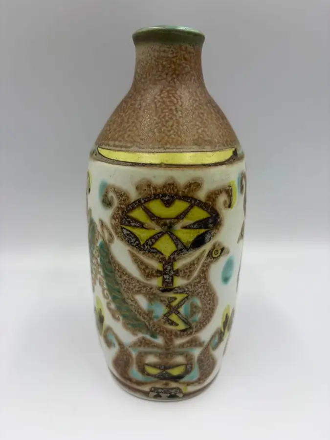 陶器の花瓶 フラワーベース（鳥のモチーフ）の買取実績写真3