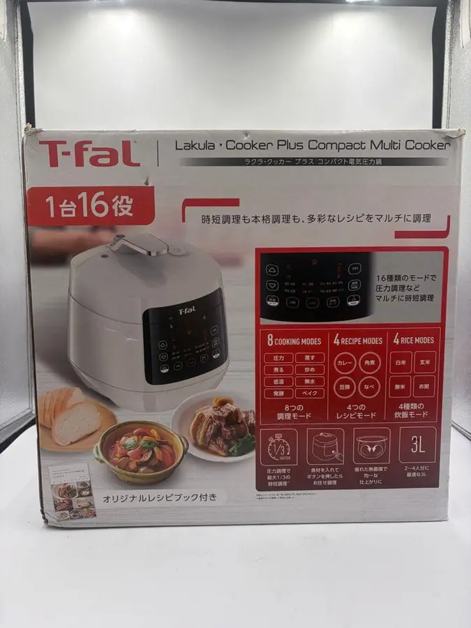 T-fal ラクラ・クッカー プラス 電気圧力鍋 3L（新品未使用）の買取実績写真1