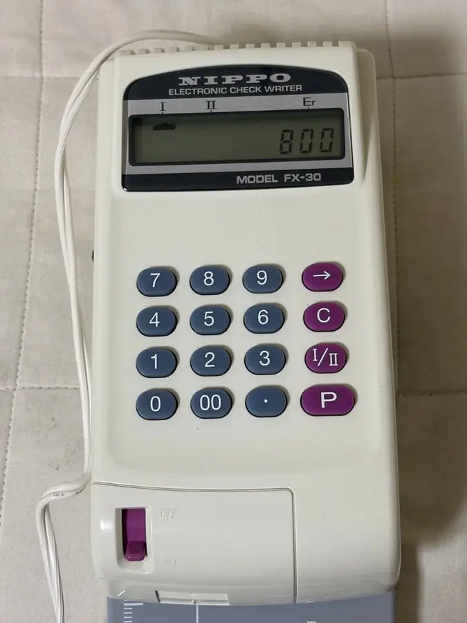 電子チェックライター（箱・説明書付き）の買取実績写真2